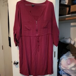 Torrid Burgundy Dress